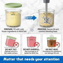 4-Pack Reusable Ice Cream Pints with 4 Spoons - 16oz Creami Containers & Lids Set Compatible with Ninja Creami NC300/NC299AMZ, BPA-Free & Dishwasher Safe (Transparent)