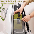 Portable Foldable Cat Litter Box – Waterproof, Leak-Proof Travel Cat Toilet with Large Opening, Ideal for Camping, Hotel Stays, Road Trips (Green)