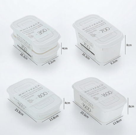 Airtight 1600ml Food Storage Container, 1-Pack – BPA-Free, Freezer & Microwave Safe with Soft-Seal Lid, Stackable for Fridge Organization, Large Capacity for Family Meals, Batch Cooking, and Bulk Storage (White)