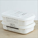 Airtight 350ml Food Storage Containers, 2-Pack – BPA-Free, Freezer & Microwave Safe with Soft-Seal Lids, Stackable for Fridge Organization, Perfect for Meal Prep, Snacks, and Leftovers (White)