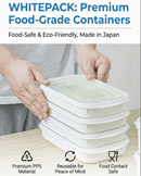 Airtight 350ml Food Storage Containers, 2-Pack – BPA-Free, Freezer & Microwave Safe with Soft-Seal Lids, Stackable for Fridge Organization, Perfect for Meal Prep, Snacks, and Leftovers (White)