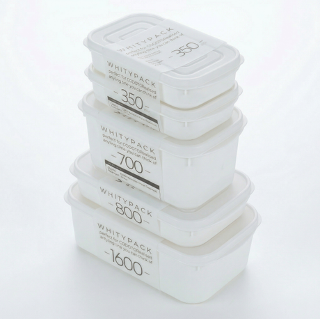Airtight Food Storage Containers Set – 5-Piece Multi-Size (2x350ml, 1x700ml, 1x800ml, 1x1600ml), BPA-Free, Freezer & Microwave Safe with Soft-Seal Lids, Stackable for Complete Kitchen Organization (White)