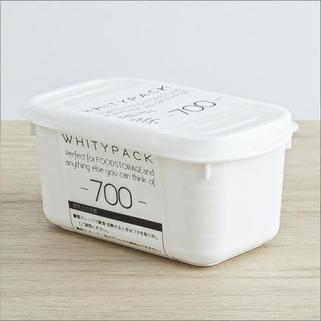 Airtight 700ml Food Storage Container, 1-Pack – BPA-Free, Freezer & Microwave Safe with Soft-Seal Lid, Stackable for Fridge Organization, Ideal for Meal Prep, Leftovers, and Dry Goods (White)