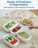 Airtight 800ml Food Storage Container, 1-Pack – BPA-Free, Freezer & Microwave Safe with Soft-Seal Lid, Stackable for Fridge Organization, Great for Meal Prep, Soups, and Bulk Storage (White)