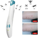 Portable Anti-Itch Pen for Bug Bites – Electronic Relief Device for Mosquito, Bee, Spider & Ant Stings, Chemical-Free Pain Relief, Instant Soothing (White)