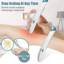 Portable Anti-Itch Pen for Bug Bites – Electronic Relief Device for Mosquito, Bee, Spider & Ant Stings, Chemical-Free Pain Relief, Instant Soothing (White)