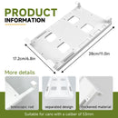 2-Pack Refrigerator Can Organizer – Hanging Soda & Beer Rack, Space-Saving Shelf for Fridge, Holds 8 Cans, Easy Installation (White)