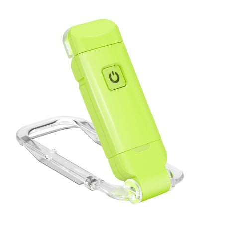 Rechargeable LED Book Light with Dimmable Warm White & Amber Modes – USB-Powered Clip-On Reading Lamp for Books, Sheet Music & Travel (Green)