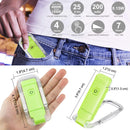 Rechargeable LED Book Light with Dimmable Warm White & Amber Modes – USB-Powered Clip-On Reading Lamp for Books, Sheet Music & Travel (Green)