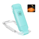 Rechargeable LED Book Light with Dimmable Warm White & Amber Modes – USB-Powered Clip-On Reading Lamp for Books, Sheet Music & Travel (Blue)