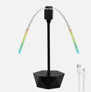 Rechargeable Anti-Fly Fan for Table – Foldable Holographic Blade Insect Repeller with Soft-Stop Safety, USB Charging for Indoor Outdoor Use, Picnic, BBQ, Kitchen, and Camping (Black)