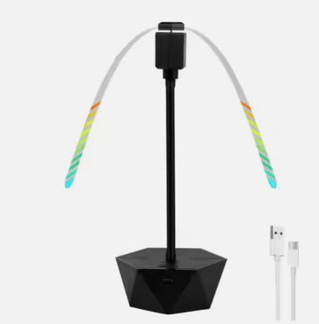 Rechargeable Anti-Fly Fan for Table – Foldable Holographic Blade Insect Repeller with Soft-Stop Safety, USB Charging for Indoor Outdoor Use, Picnic, BBQ, Kitchen, and Camping (Black)
