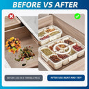 8-Compartment Sealed Snack Organizer with Handle for Fridge, Picnic & Kitchen Storage – BPA-Free Food Container (White)   
Product Description