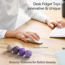 Silicone Magnetic Fidget Balls for Office & Travel – Quiet Sensory Toys to Relieve Stress & Anxiety (Purple)