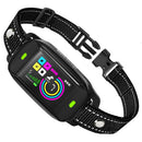 Smart Anti-Bark Collar for Dogs – Rechargeable, IP67 Waterproof, HD Color Screen, 4 Safe Modes (Beep, Vibration, Beep+Vib, Protected), Auto-Sensing, Mistake-Proof Chip, Adjustable Fit, No Shock Default, Ideal for Small to Large Breeds (Black)
