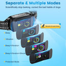 Smart Anti-Bark Collar for Dogs – Rechargeable, IP67 Waterproof, HD Color Screen, 4 Safe Modes (Beep, Vibration, Beep+Vib, Protected), Auto-Sensing, Mistake-Proof Chip, Adjustable Fit, No Shock Default, Ideal for Small to Large Breeds (Black)
