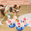Interactive Pig Dog Toy – Rechargeable, Self-Moving & Squeaky with Recording & Music Modes, Dual-Mode Sound Activation, Durable Plush Cover, Ideal for Small to Large Dogs to Relieve Boredom and Anxiety (Blue)