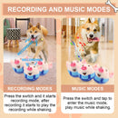 Interactive Pig Dog Toy – Rechargeable, Self-Moving & Squeaky with Recording & Music Modes, Dual-Mode Sound Activation, Durable Plush Cover, Ideal for Small to Large Dogs to Relieve Boredom and Anxiety (Blue)