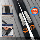 Magnetic Screen Door 90cm x 210cm – Self-Adhesive Mesh Netting for Mosquito & Wasp Protection, Indoor Outdoor Use, (Black,M)