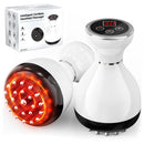 4-in-1 Cordless Body Sculpting Massager – Rechargeable Massage Tool with Heat, Light & Vibration for Skin Tightening & Relaxation (White)