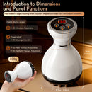4-in-1 Cordless Body Sculpting Massager – Rechargeable Massage Tool with Heat, Light & Vibration for Skin Tightening & Relaxation (White)