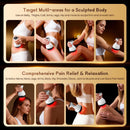 4-in-1 Cordless Body Sculpting Massager – Rechargeable Massage Tool with Heat, Light & Vibration for Skin Tightening & Relaxation (White)