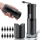Electric Ear Cleaner with 5 Modes – Rechargeable Ear Irrigator with LCD Display, Foldable Nozzle, and Soft Silicone Tips for Safe Earwax Removal at Home or Travel (Black)