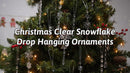 18-Count Clear Acrylic Christmas Ornaments for Tree, Holiday Party, New Year Decor (clear)