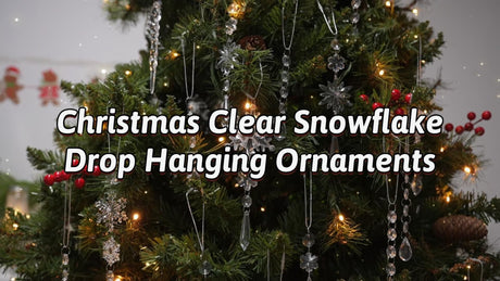 18-Count Clear Acrylic Christmas Ornaments for Tree, Holiday Party, New Year Decor (clear)