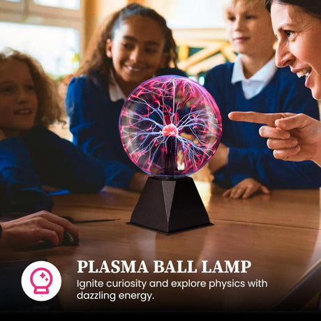 Plasma Ball Lamp - Touch & Sound Sensitive USB-Powered Globe for Decor, Parties & STEM Learning (5 Inch)