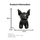 French Bulldog Shaped Bag – Cute Animal Crossbody Shoulder Bag with Adjustable Strap, PU Leather Dog Backpack for Women, Fashion Statement Accessory (Silver)