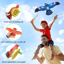 Kids’ Mini Fishing-Rod Kite Set – 3-Pack Bird Designs, Easy-Grip Reel Handle, Adjustable Line, Lightweight & Durable for Outdoor Play, Perfect for Beginners Ages 3–8, Encourages Active Fun and Family Bonding (Multicolor)