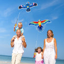 Kids’ Mini Fishing-Rod Kite Set – 3-Pack Bird Designs, Easy-Grip Reel Handle, Adjustable Line, Lightweight & Durable for Outdoor Play, Perfect for Beginners Ages 3–8, Encourages Active Fun and Family Bonding (Multicolor)
