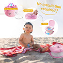 Portable Folding Potty for Toddlers – Compact Travel Toilet with Cat Design, Easy to Carry & Clean, Ideal for Home, Car, Camping, Outdoor Use (Pink)
