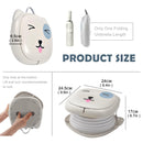 Portable Folding Potty for Toddlers – Compact Travel Toilet with Cat Design, Easy to Carry & Clean, Ideal for Home, Car, Camping, Outdoor Use (Grey)