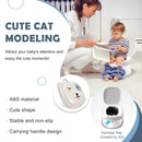 Portable Folding Potty for Toddlers – Compact Travel Toilet with Cat Design, Easy to Carry & Clean, Ideal for Home, Car, Camping, Outdoor Use (Grey)