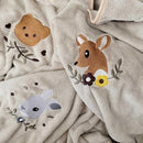 Ultra-Soft Hooded Bath Towel for Kids – Coral Fleece Poncho with Charming Animal Design, Quick-Dry Absorbent Robe for Bath, Pool, Beach (Bear)