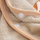 Ultra-Soft Hooded Bath Towel for Kids – Coral Fleece Poncho with Charming Animal Design, Quick-Dry Absorbent Robe for Bath, Pool, Beach (Bear)