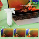 Student Digital Microscope for Kids – Portable 1000x Magnification Handheld Scope with 2 Inch HD Screen, LED Light & Photo Storage, Ideal for Science Class and Outdoor Exploration (White)