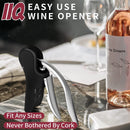 Goose-Style Rapid Wine Opener Set 20 x 13 cm – Heavy-Duty Lever Corkscrew with Foil Cutter, Pourer, Stopper, and Extra Spiral Worm – Premium Stainless Steel Wine Kit in Gift Box (Black)