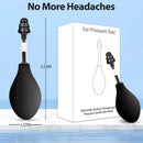 Ear Pressure Relief Tool – Natural Headache & Tinnitus Relief Device, Instant Pain Reduction, Portable Ear Massage for Migraine, Insomnia, Dizziness Use(Black)