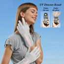 UV Protective Driving Gloves for Women – UPF 50+ Sunscreen Gloves with Touchscreen Function & Anti-Slip Palm, Long Cuff for Hiking, Cycling, Fishing, Golfing (Black)