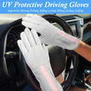 UV Protective Driving Gloves for Women – UPF 50+ Sunscreen Gloves with Touchscreen Function & Anti-Slip Palm, Long Cuff for Hiking, Cycling, Fishing, Golfing (Purple)