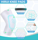 Honeycomb Knee Pads for Kids, Teens & Adults – Protective Compression Knee Guards for Basketball, Football, Cycling & Running(White,XL)