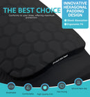 Honeycomb Knee Pads for Kids, Teens & Adults – Protective Compression Knee Guards for Basketball, Football, Cycling & Running(Black,L)
