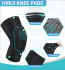 Honeycomb Knee Pads for Kids, Teens & Adults – Protective Compression Knee Guards for Basketball, Football, Cycling & Running(Black,XS)