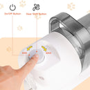 All-in-One Pet Grooming Vacuum Kit with Electric Clipper & Brushes for Dogs and Cats, Low Noise & Strong Suction (Grey)