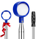 Telescopic Golf Ball Retriever 9FT – Blue Stainless Steel Pole with Durable Nylon Head for Water, Sand & Bush Retrieval (Blue)