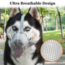 Soft Mesh Dog Muzzle for Small Medium Large Dogs – Breathable Adjustable Anti-Bite Chewing Guard with Overhead Strap – Fits Labrador, German Shepherd, Golden Retriever – 5 Sizes (Black,XL)