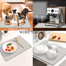 Kitchen Counter Mat for Coffee Maker – Absorbent & Quick-Dry Bar Pad with Non-Slip Backing, Protective Surface for Espresso Machine, Dish Drying Mat (Grey,40*50cm)